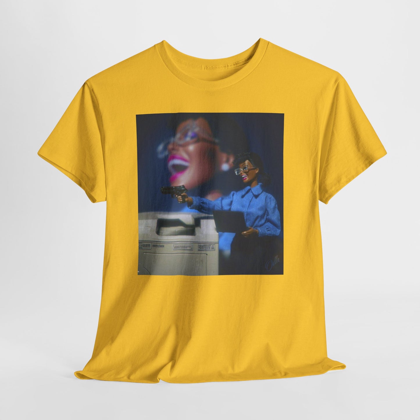 Black Barbie Crash Out at Work T Shirt Tee,