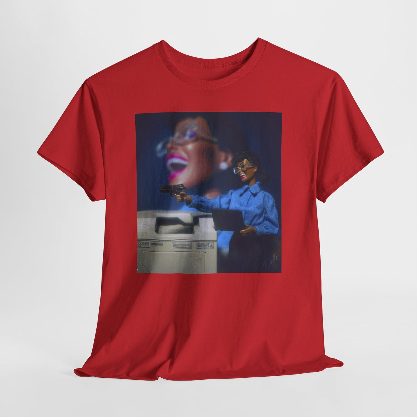 Black Barbie Crash Out at Work T Shirt Tee,
