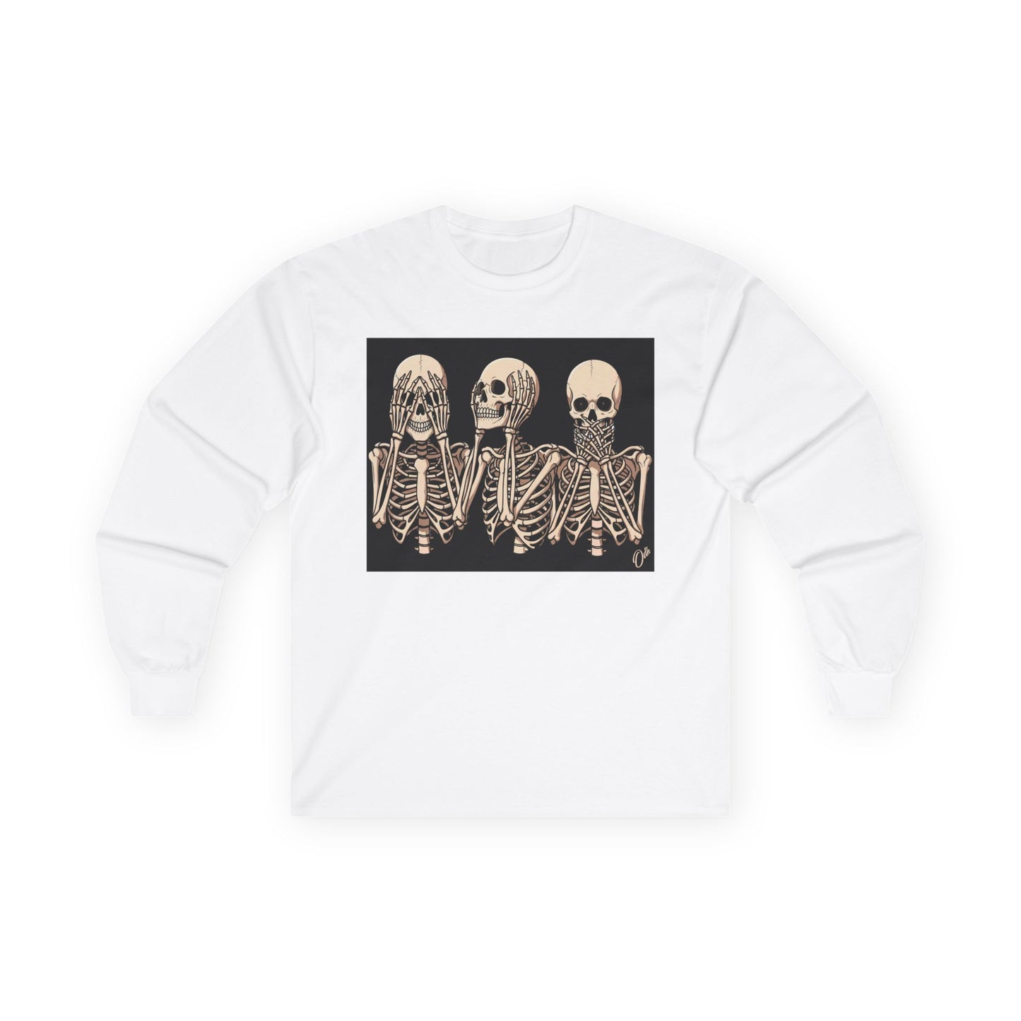 Halloween Skeletons Tshirt See Hear Speak No Evil Skull Shirt Back to School