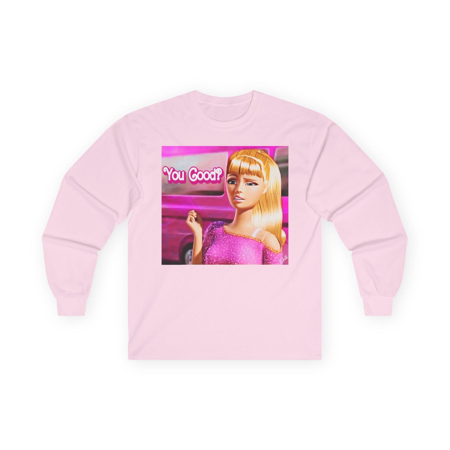 Funny Barbie Doll Style Long Sleeve Shirt