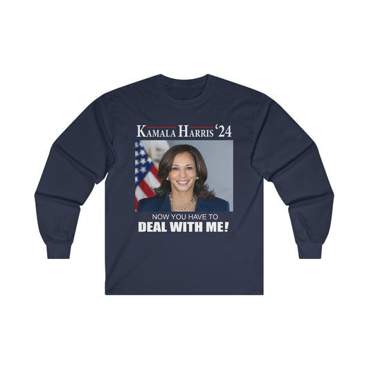 Kamala Harris 2024 Long Sleeve T Shirt Democrat Presidential Campaign Election