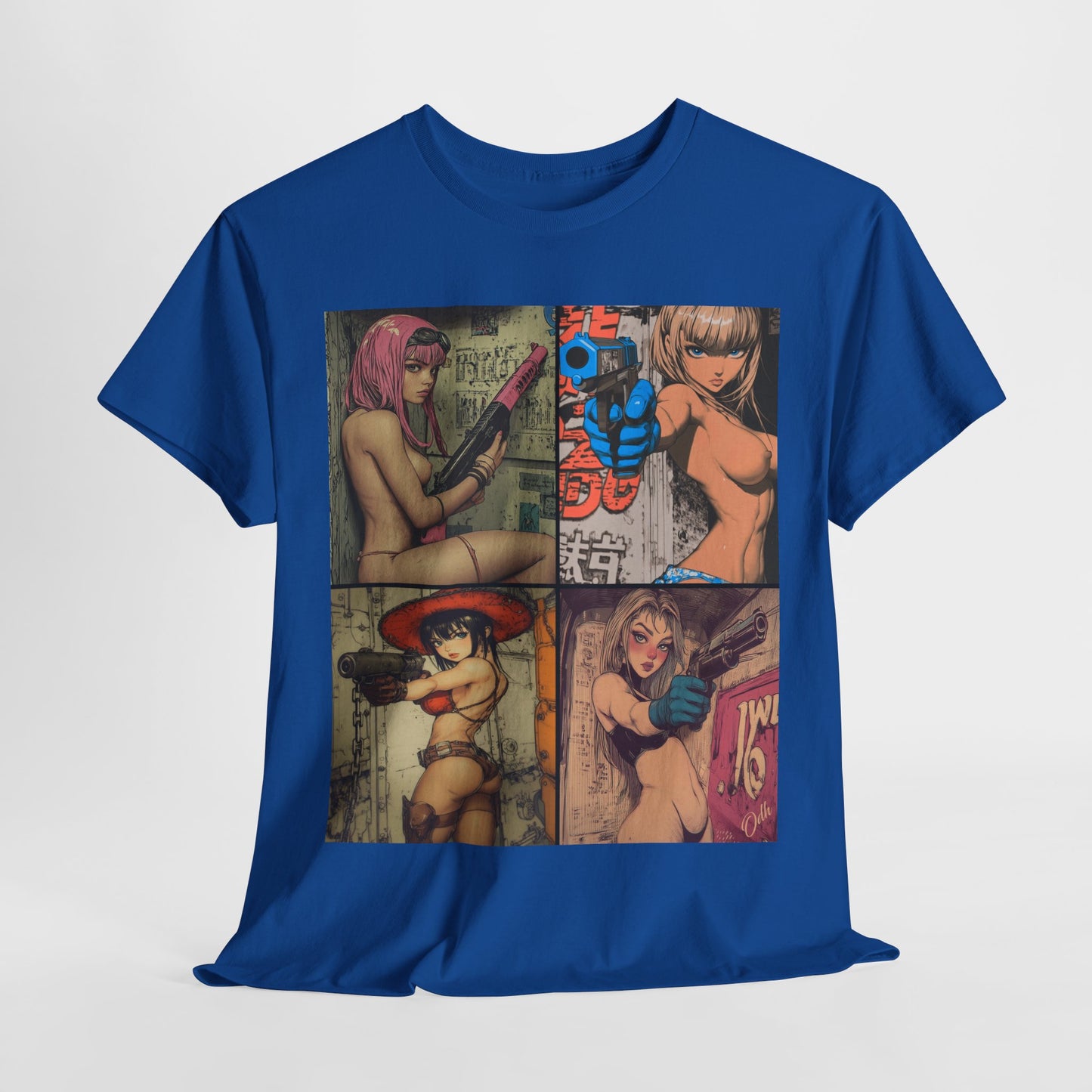 Sexy Anime Girl Shirt, Waifu Tshirt, Hentai Ecchi Girl Tee, Beautiful Gun Girl