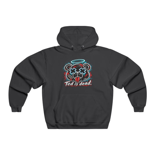 TED IS DEAD™ Hoodie, Funny Dark Humor Graphic Long Sleeve Sweatshirt