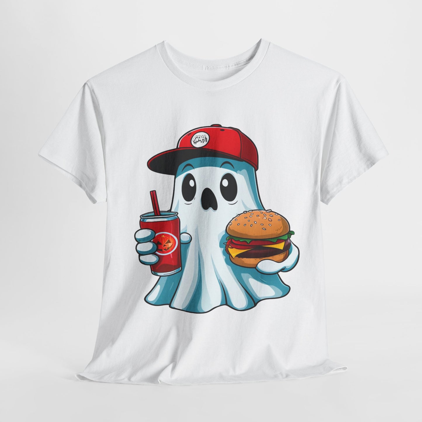 Halloween Ghost Shirt Spooky Season TShirt, Halloween Gift, Cute Ghost Eating