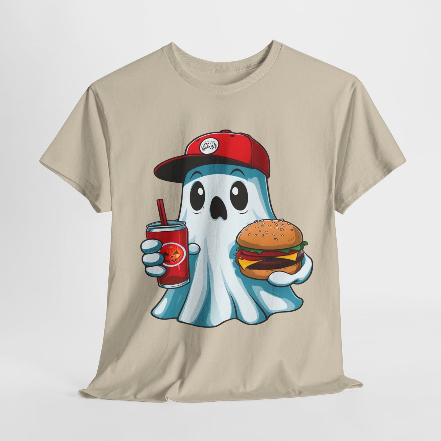 Halloween Ghost Shirt Spooky Season TShirt, Halloween Gift, Cute Ghost Eating