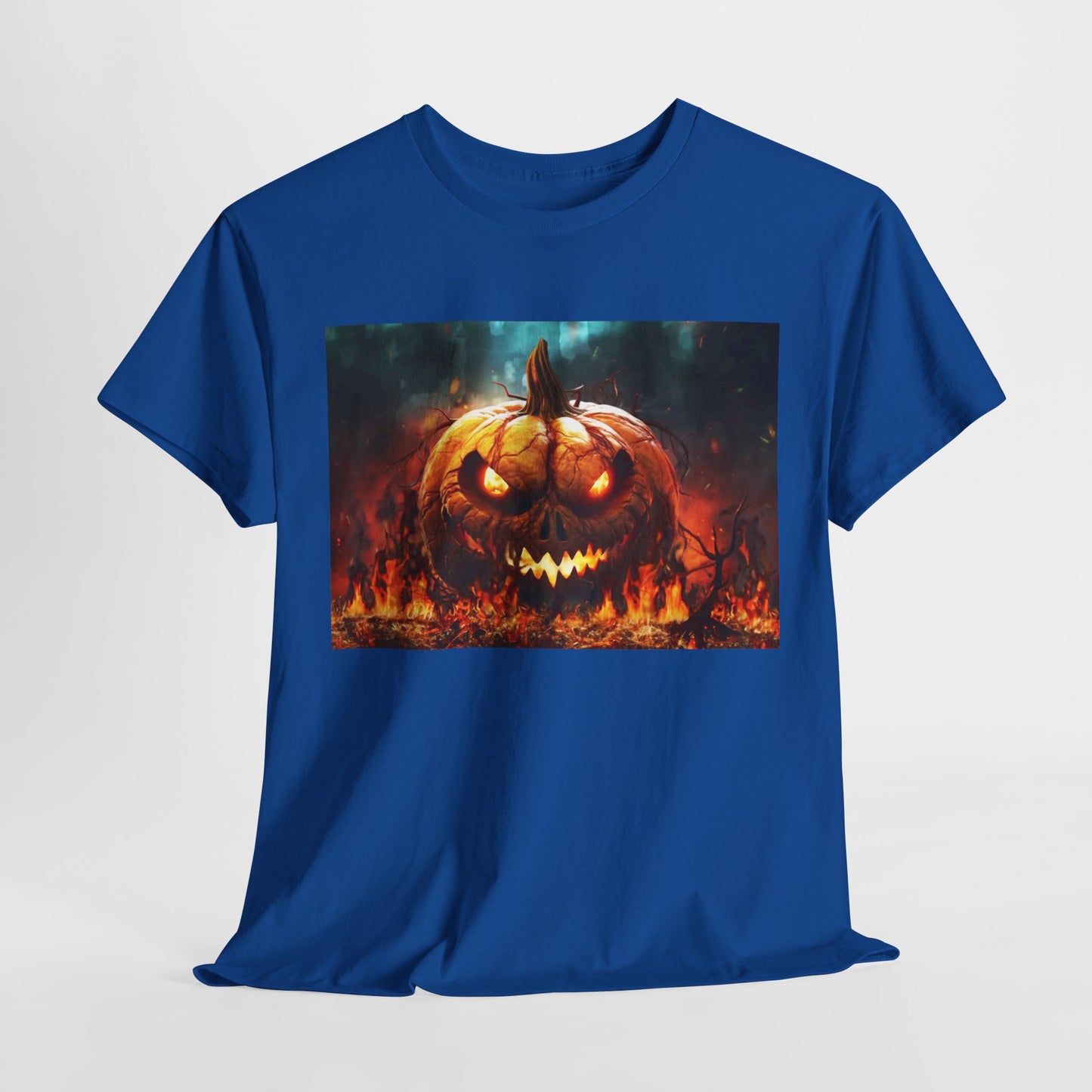 Halloween Burning  Pumpkin Shirt