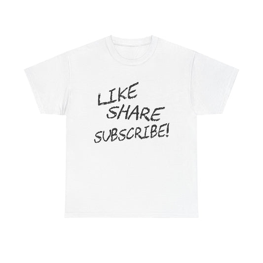 Like Share Subscribe Shirt, Influencer Youtube Instagram TikTok T Shirt