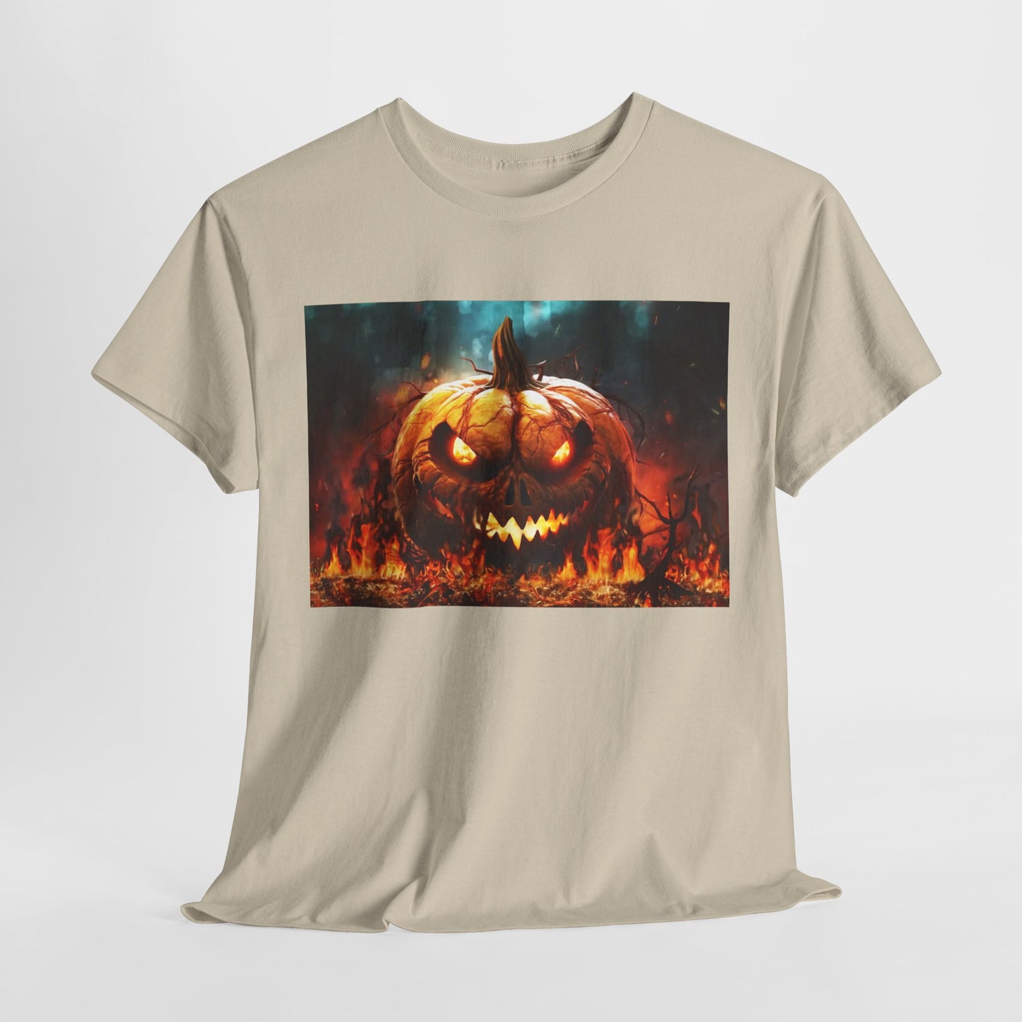 Halloween Burning  Pumpkin Shirt