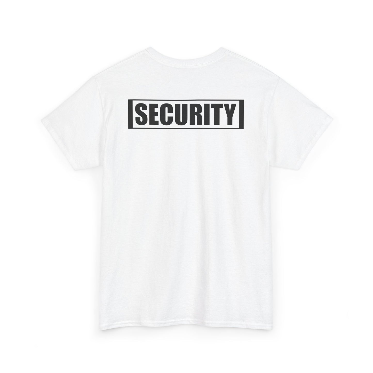 Security Guard T Shirt Printed Front and Back