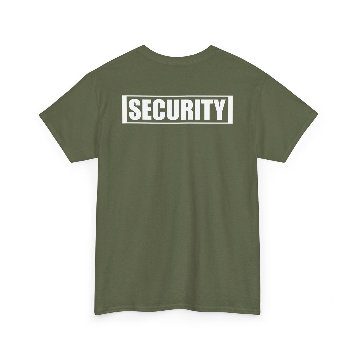 Security Guard T Shirt Printed Front and Back