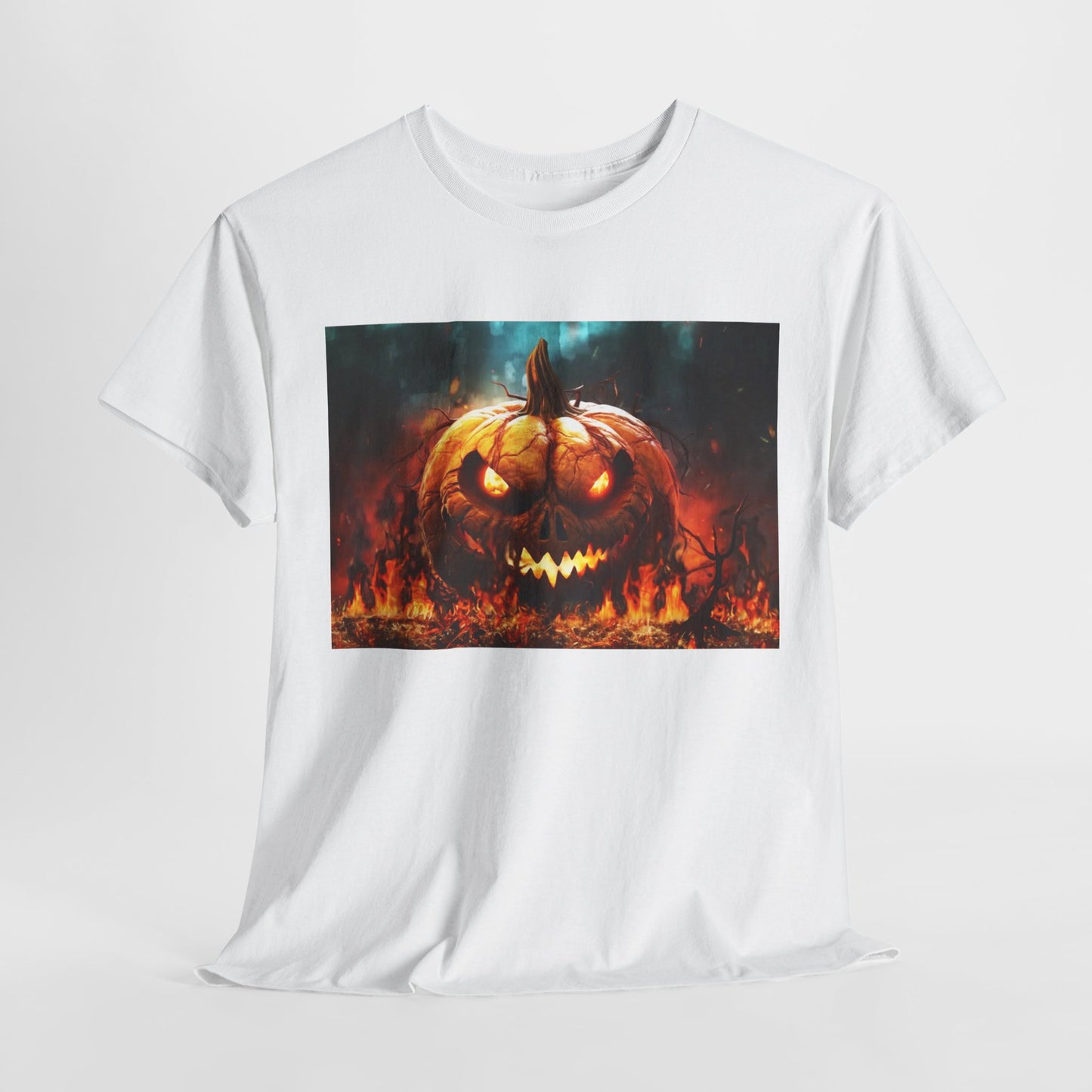 Halloween Burning  Pumpkin Shirt