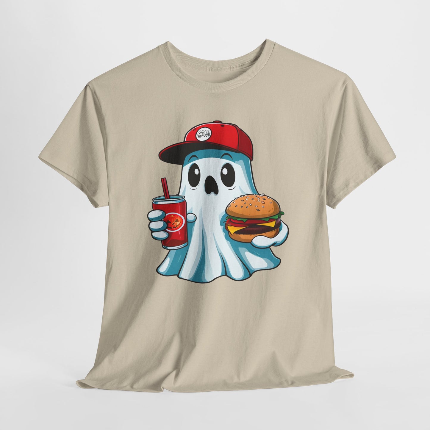 Halloween Ghost Shirt Spooky Season TShirt, Halloween Gift, Cute Ghost Eating