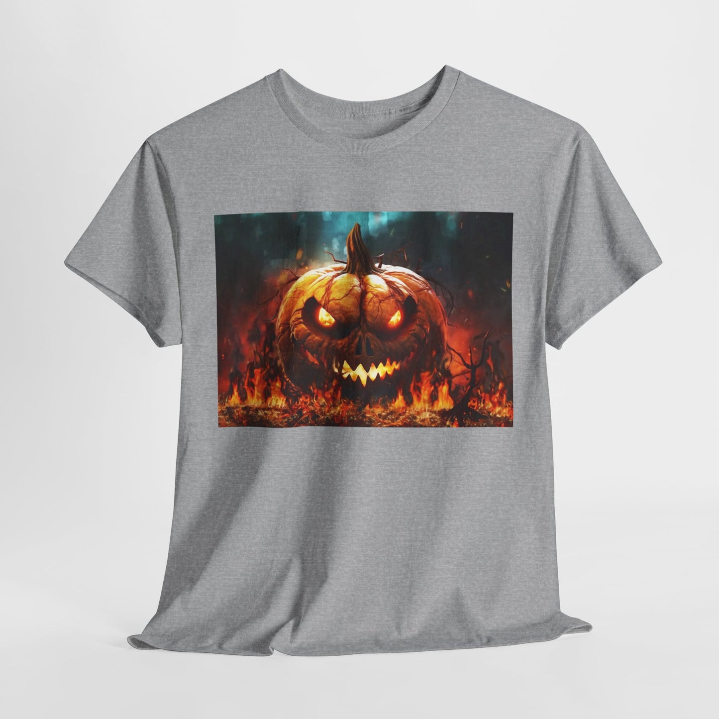 Halloween Burning  Pumpkin Shirt