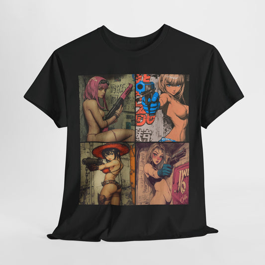 Sexy Anime Girl Shirt, Waifu Tshirt, Hentai Ecchi Girl Tee, Beautiful Gun Girl