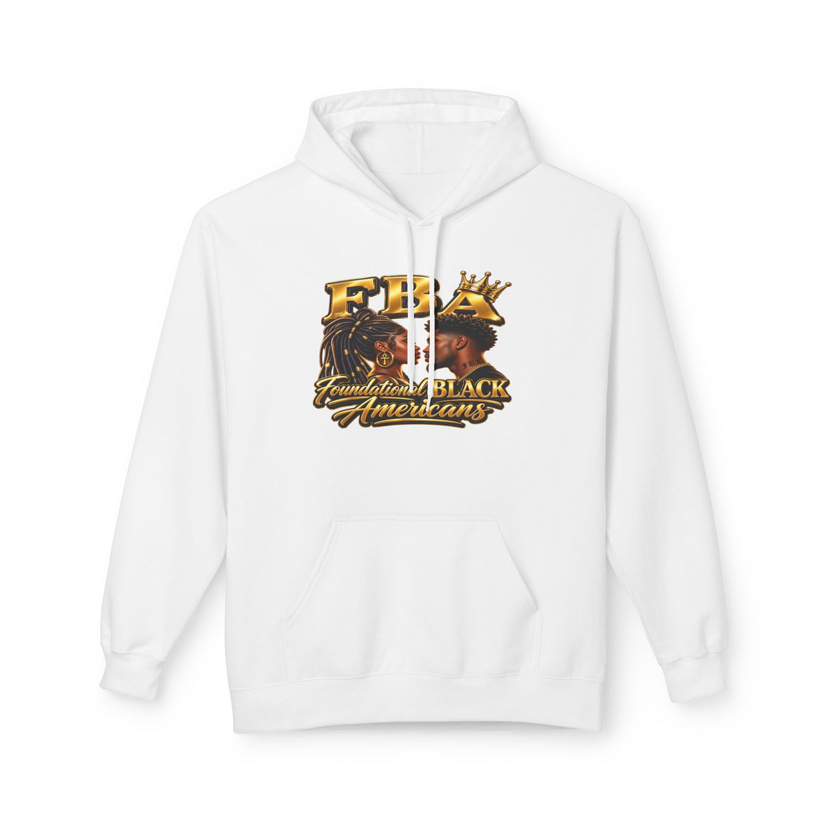Foundational Black American Hoodie | Black Man Black Woman Pride Graphic