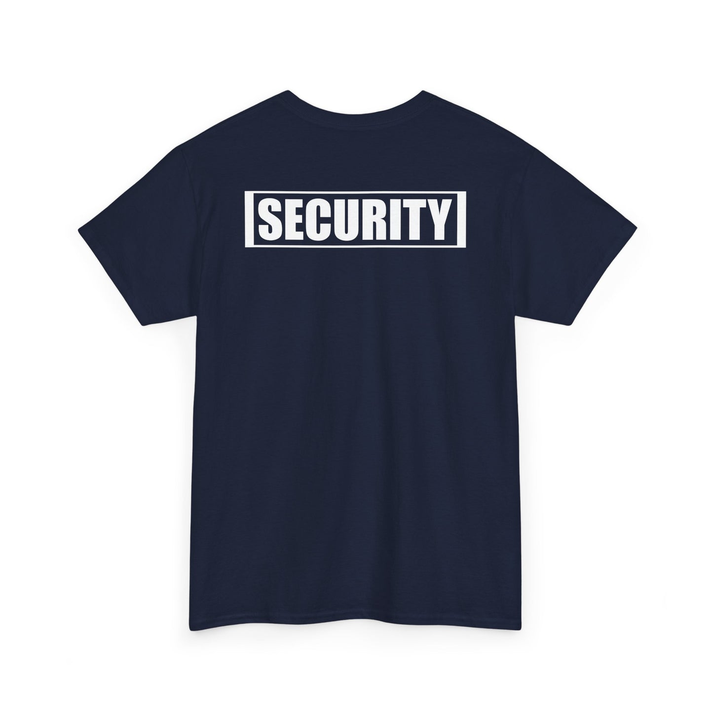 Security Guard T Shirt Printed Front and Back