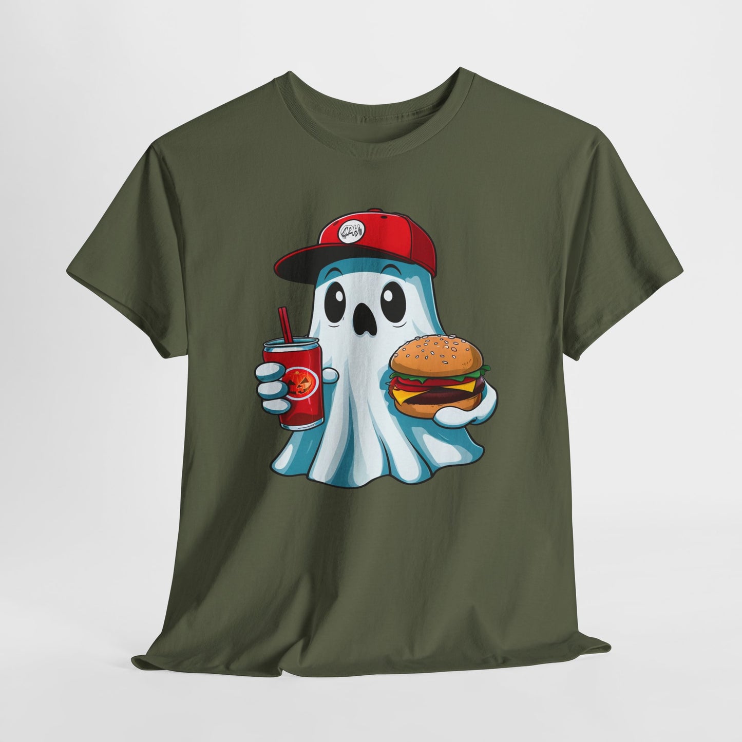 Halloween Ghost Shirt Spooky Season TShirt, Halloween Gift, Cute Ghost Eating