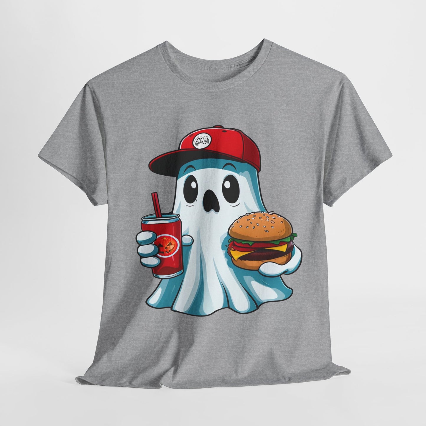 Halloween Ghost Shirt Spooky Season TShirt, Halloween Gift, Cute Ghost Eating