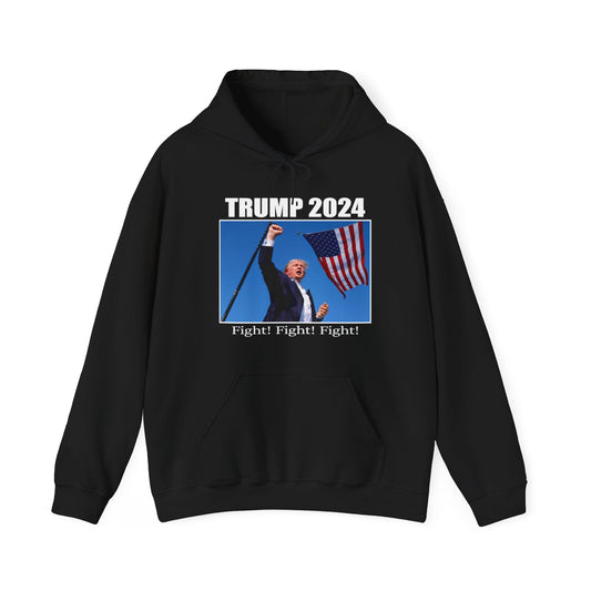 Donald Trump Rally Shirt 2024 Assassination Attempt Trump Shot Fight Hoodie