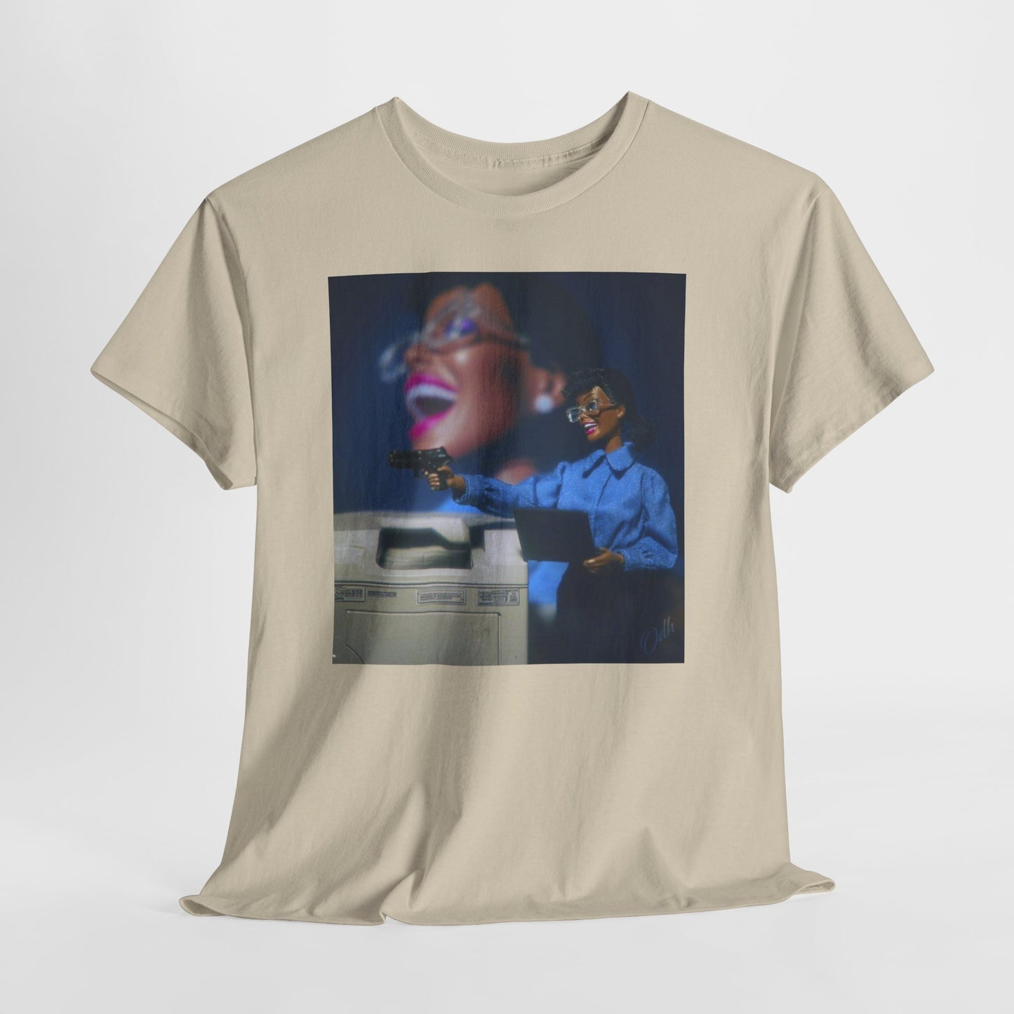 Black Barbie Crash Out at Work T Shirt Tee,