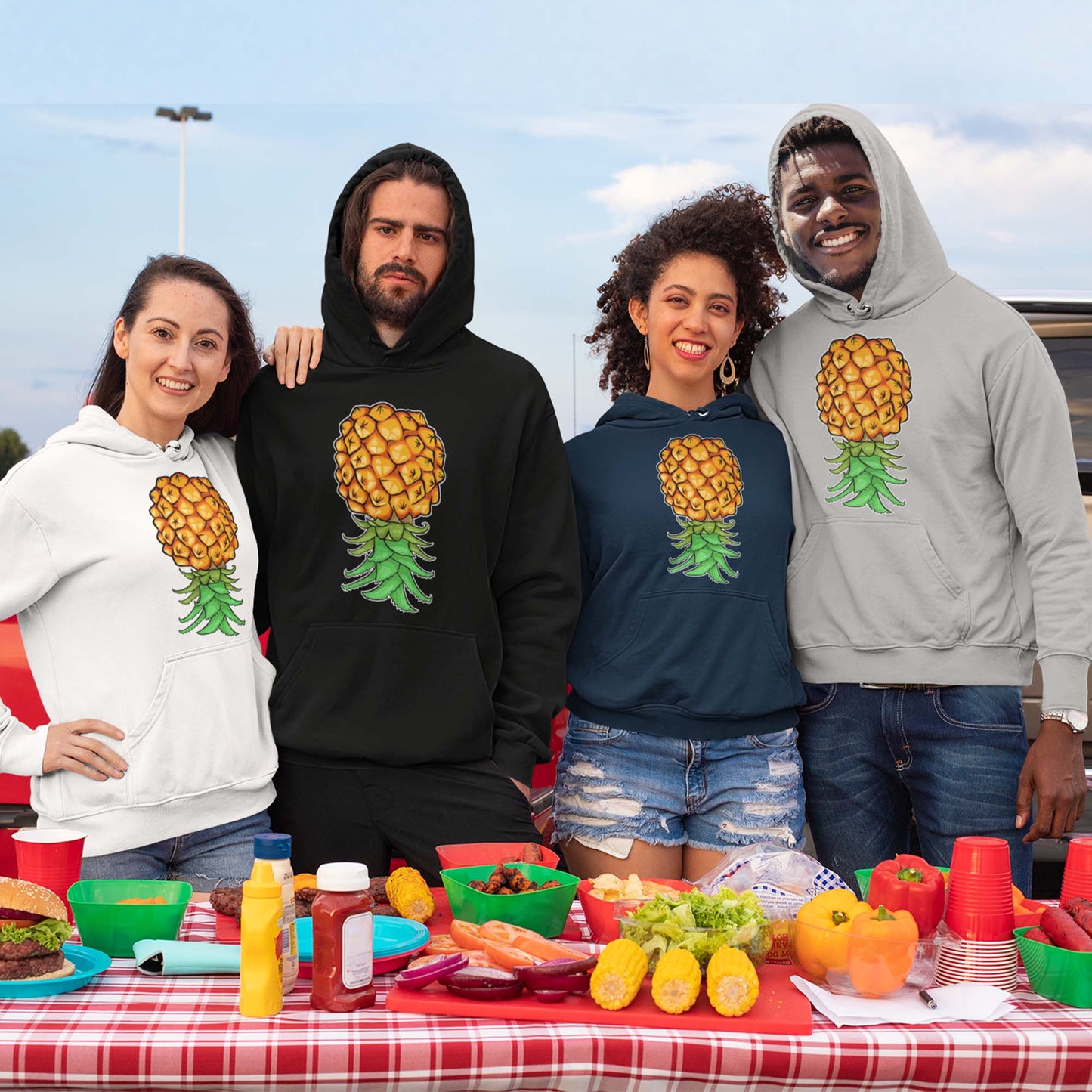 Upside Down Pineapple Hooded Sweatshirt If You Know You know