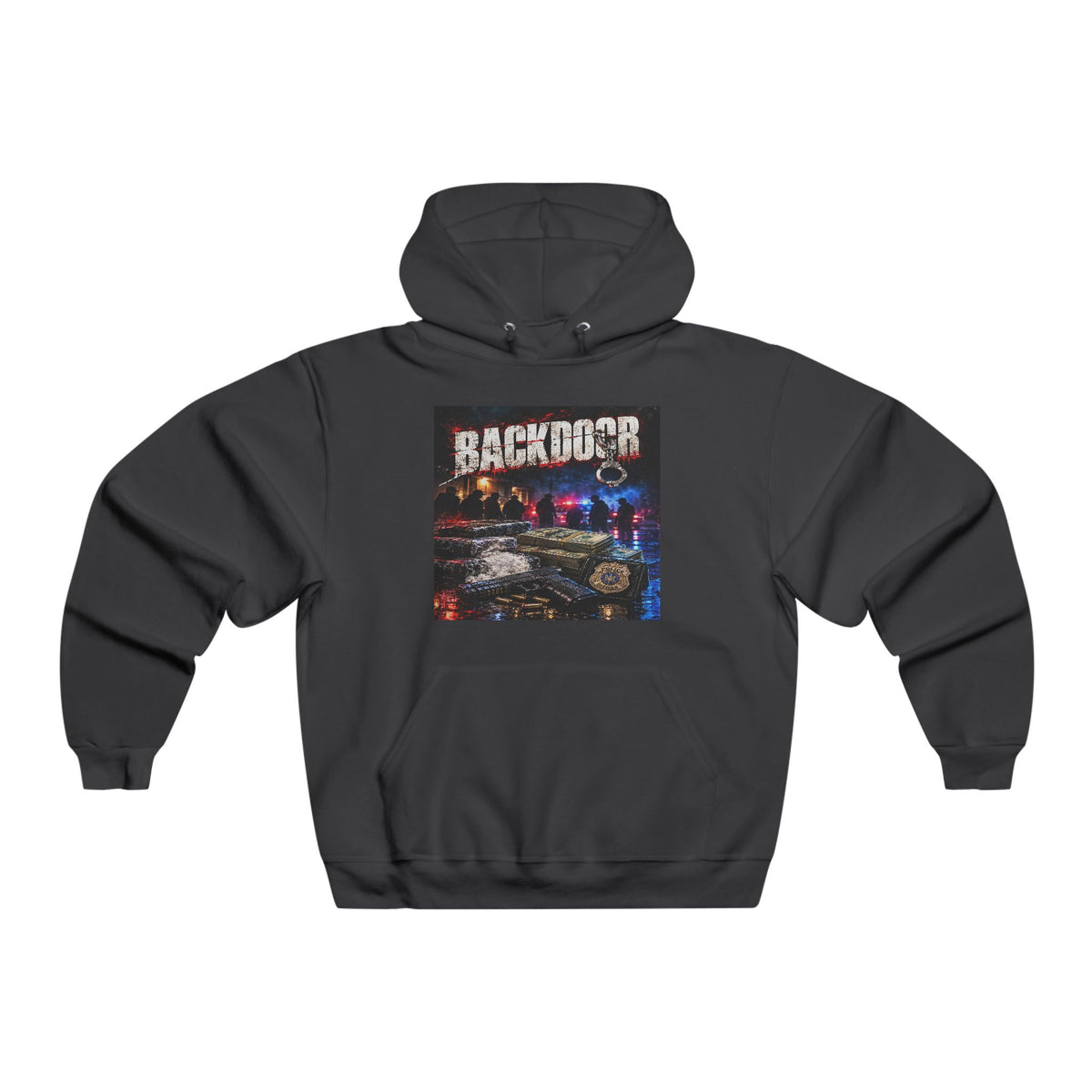 Backdoor Movie Police Scene Graphic Hoodie —Spyroking Itsdjlee
