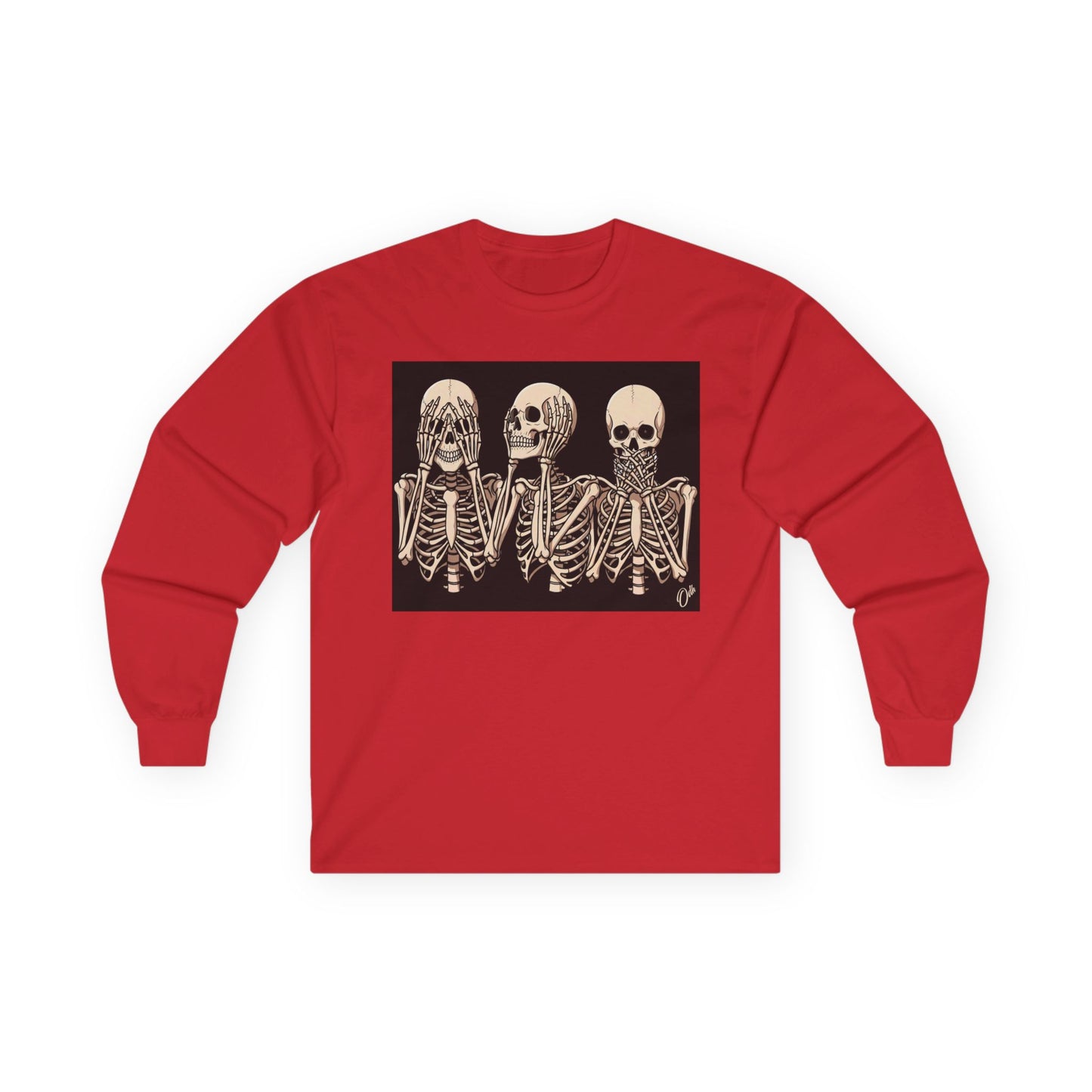Halloween Skeletons Tshirt See Hear Speak No Evil Skull Shirt Back to School