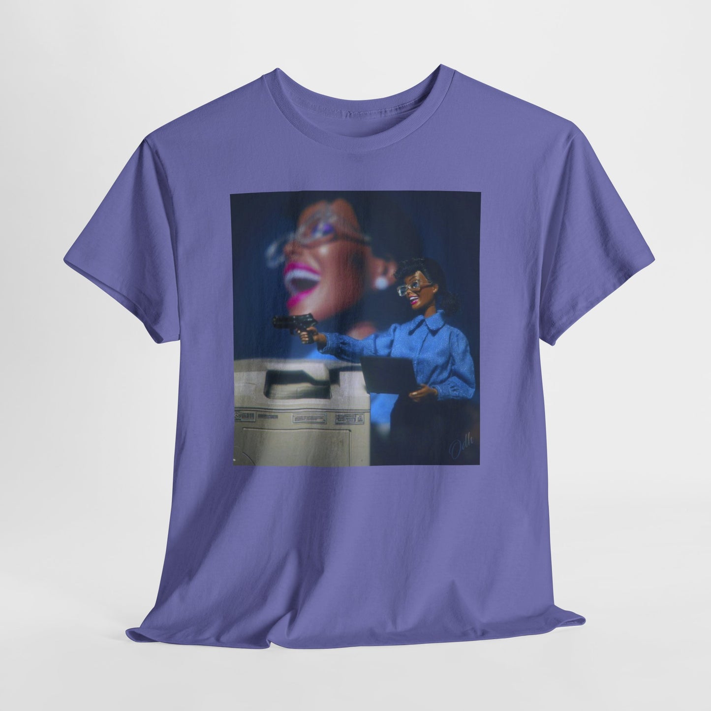 Black Barbie Crash Out at Work T Shirt Tee,