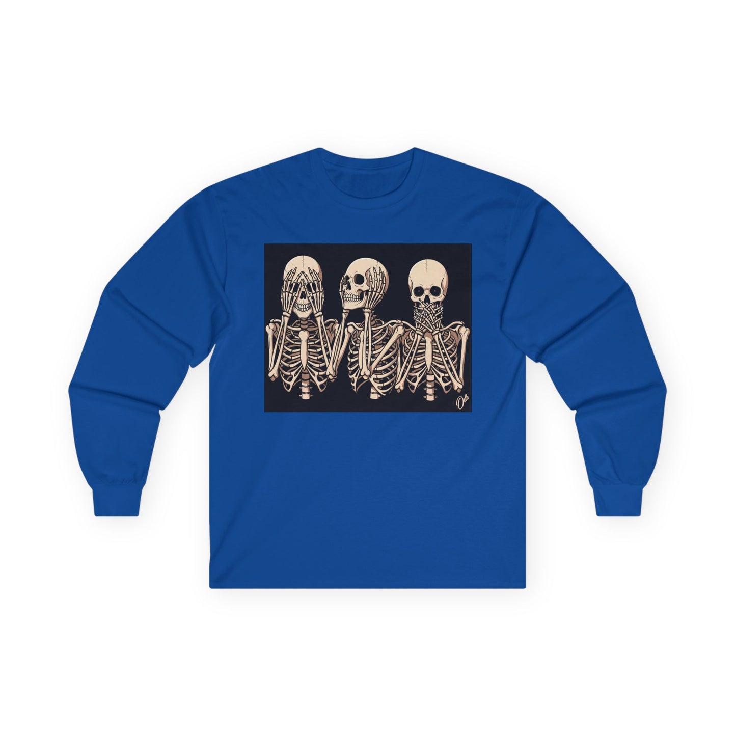 Halloween Skeletons Tshirt See Hear Speak No Evil Skull Shirt Back to School