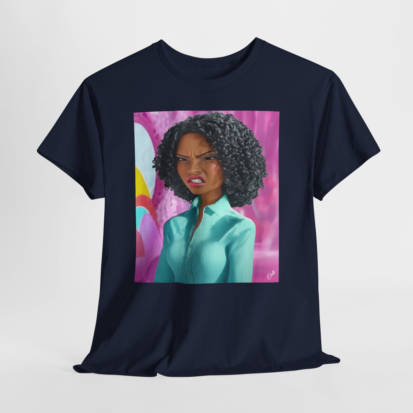 black barbie disgusted doll face Black woman