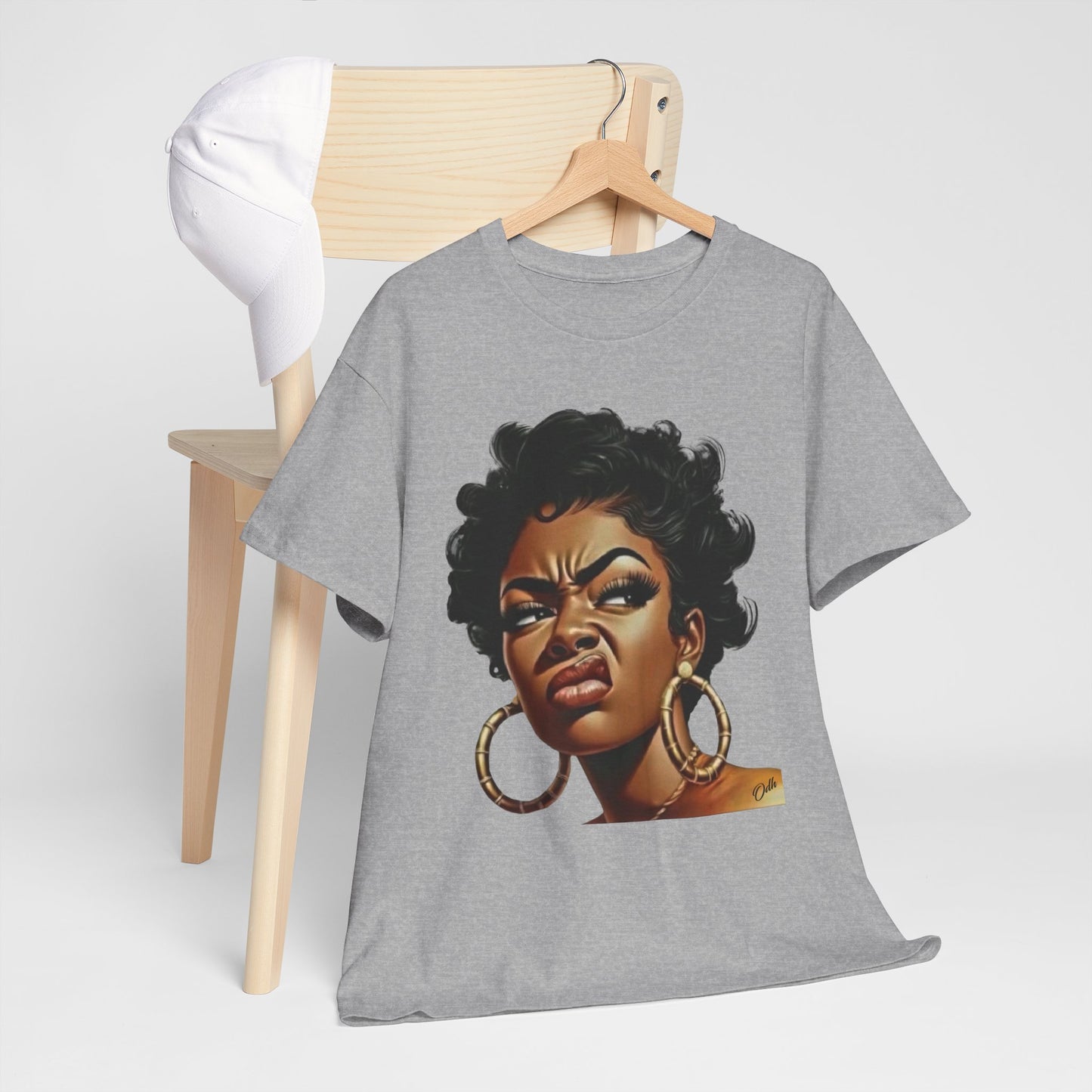 Disgusted Black Woman Face Shirt FBA