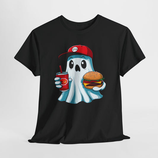 Halloween Ghost Shirt Spooky Season TShirt, Halloween Gift, Cute Ghost Eating