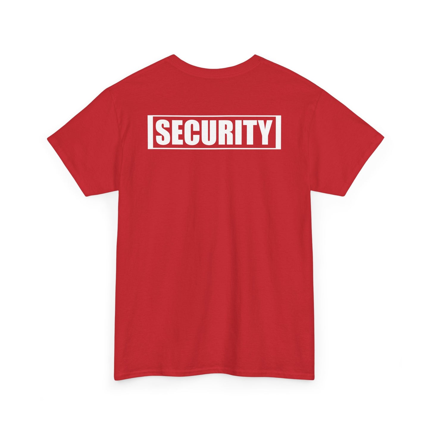 Security Guard T Shirt Printed Front and Back
