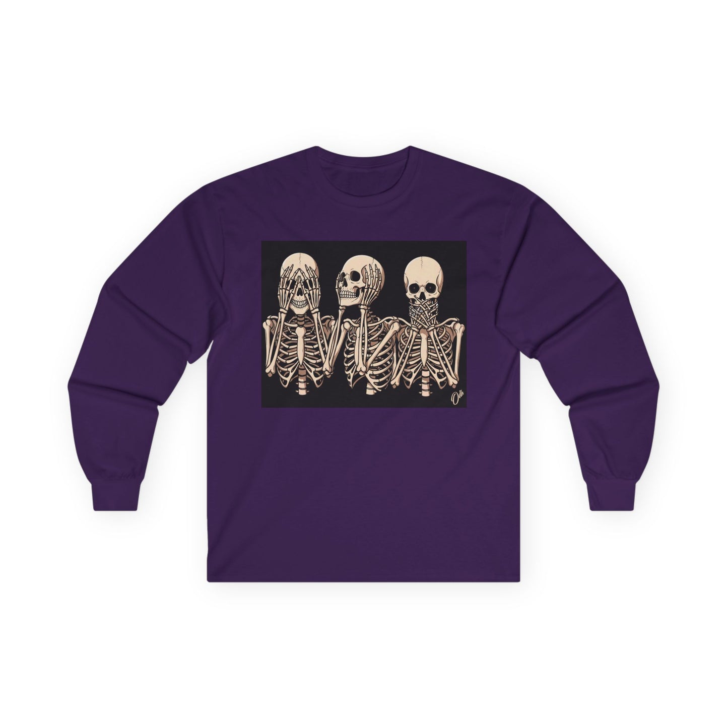 Halloween Skeletons Tshirt See Hear Speak No Evil Skull Shirt Back to School