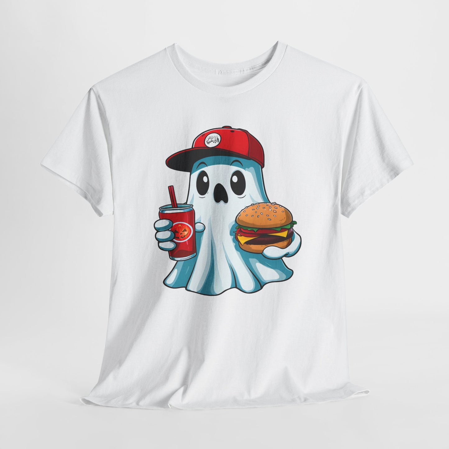 Halloween Ghost Shirt Spooky Season TShirt, Halloween Gift, Cute Ghost Eating