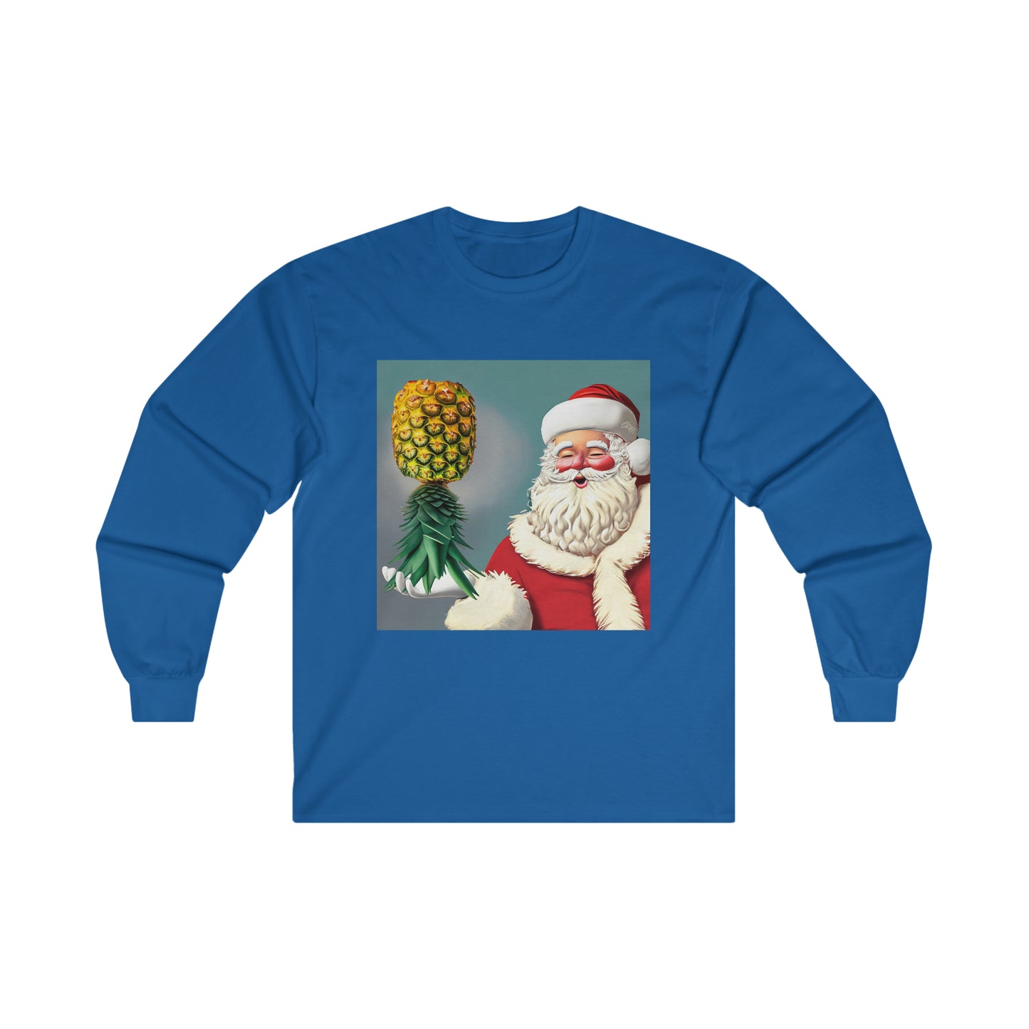 Upside Down Pineapple Santa Claus Long Sleeve Shirt, Christmas Sweater, Upside Down Pineapple T-shirt, Swingers Pullover Clothing