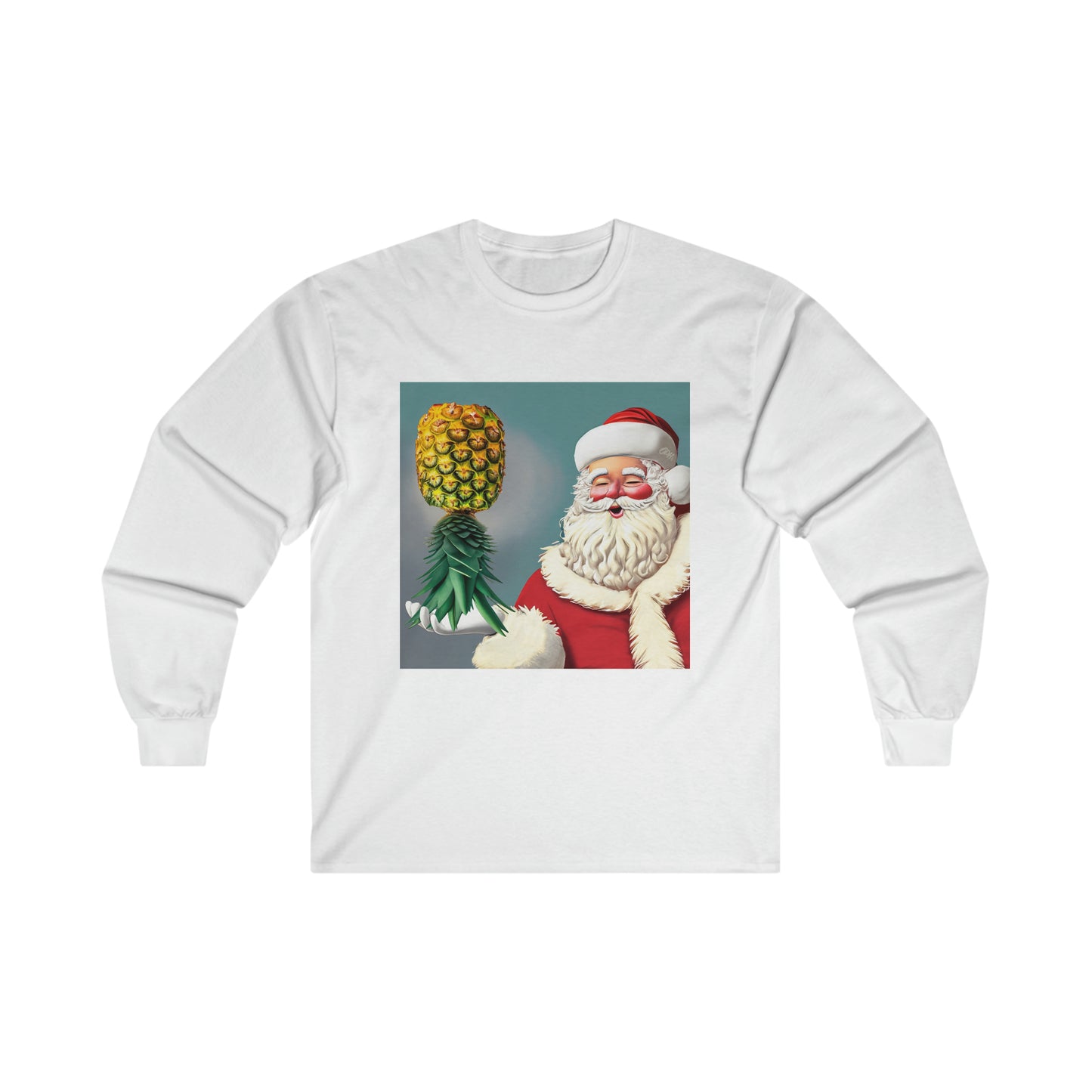 Upside Down Pineapple Santa Claus Long Sleeve Shirt, Christmas Sweater, Upside Down Pineapple T-shirt, Swingers Pullover Clothing