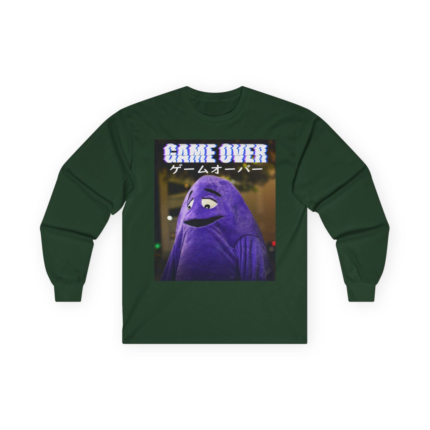 Game Over Long Sleeve Tee Retro Shirt Gamer Gift Japanese Grimace Back To School