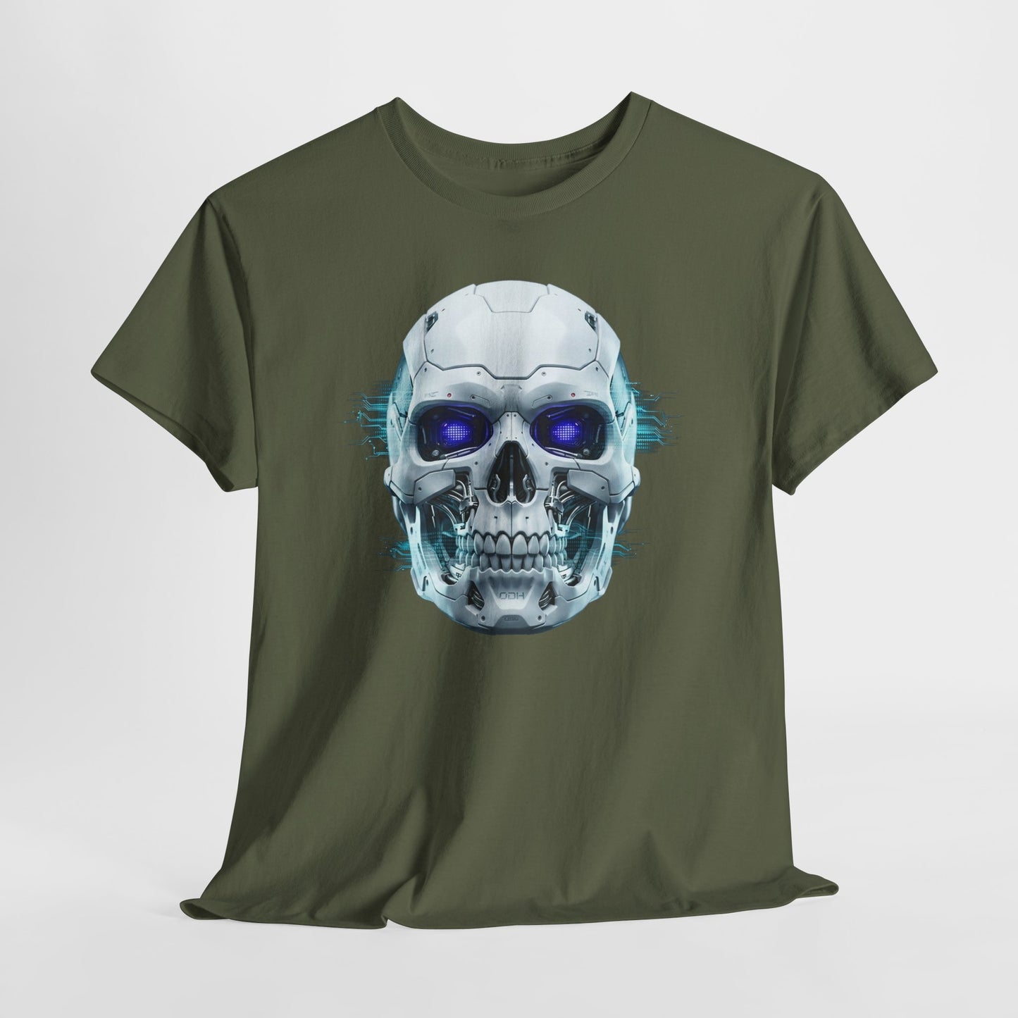 Futuristic Robot Skull Gamer Tee