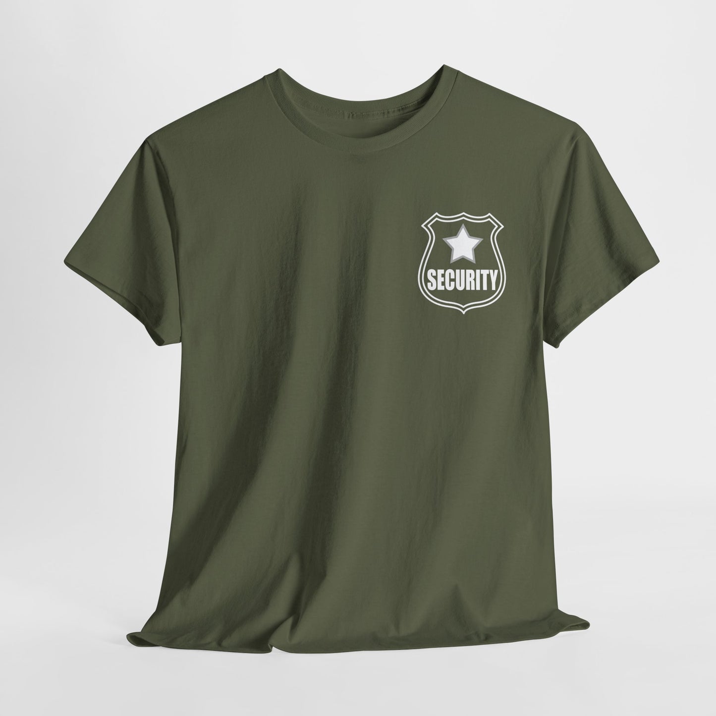 Security Guard T Shirt Printed Front and Back