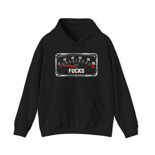Funny Fucks Meter Hoodie | Zero Fucks Given |