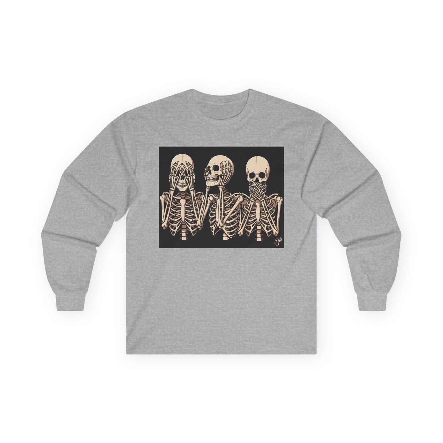 Halloween Skeletons Tshirt See Hear Speak No Evil Skull Shirt Back to School