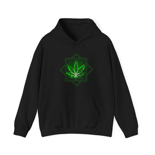 Glowing Cannabis Leaf Hoodie