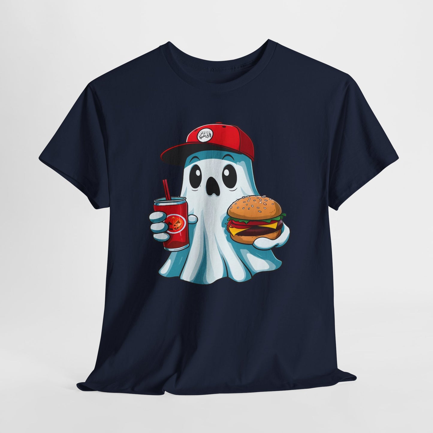 Halloween Ghost Shirt Spooky Season TShirt, Halloween Gift, Cute Ghost Eating