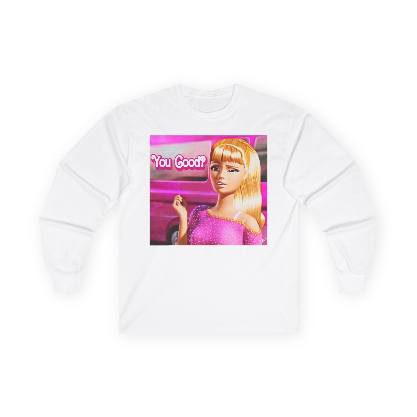 Funny Barbie Doll Style Long Sleeve Shirt