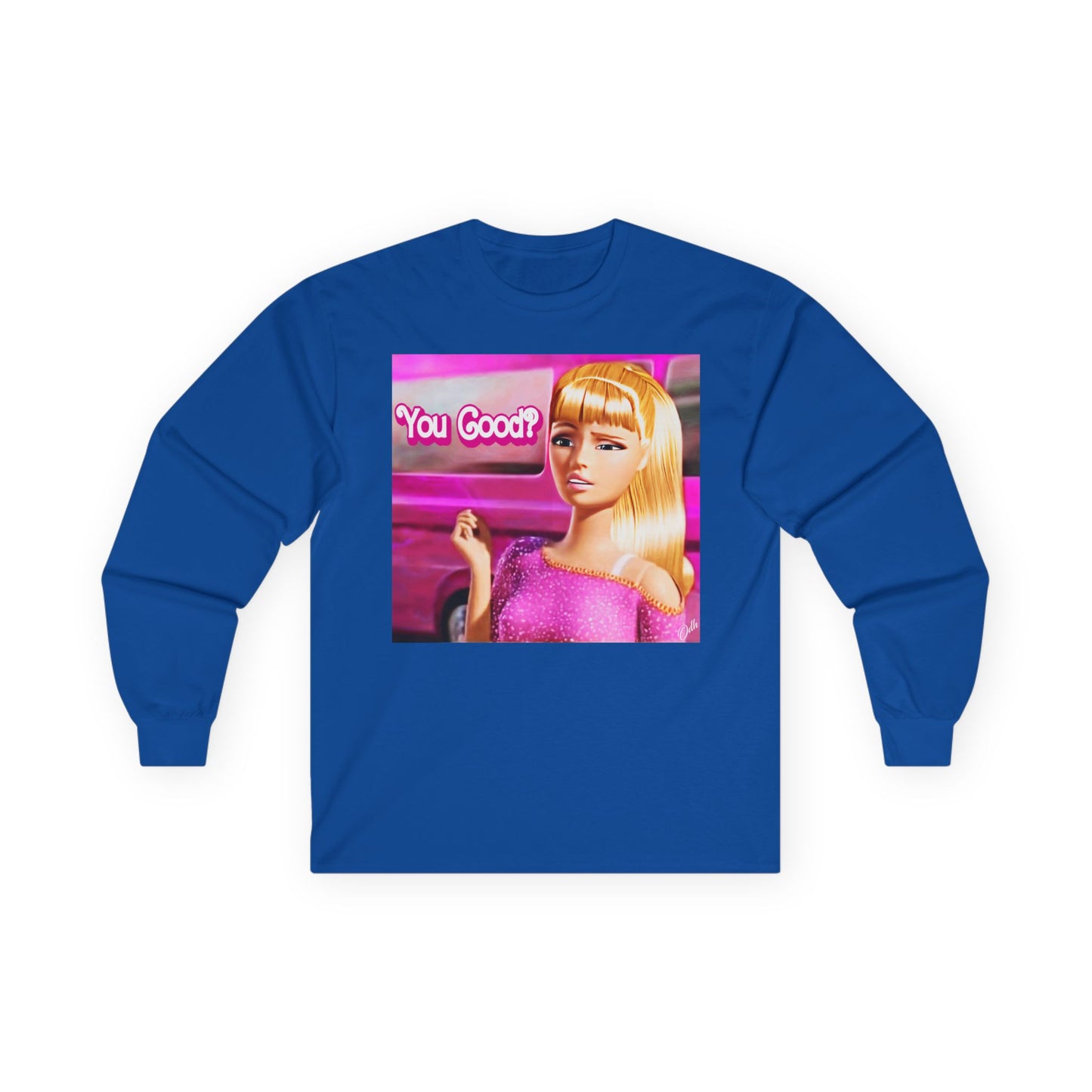 Funny Barbie Doll Style Long Sleeve Shirt