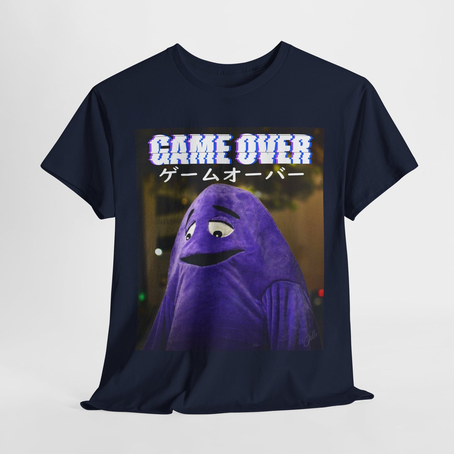 Game Over Shirt Gamer Funny Japanese Tee McDonalds Grimace T Shirt