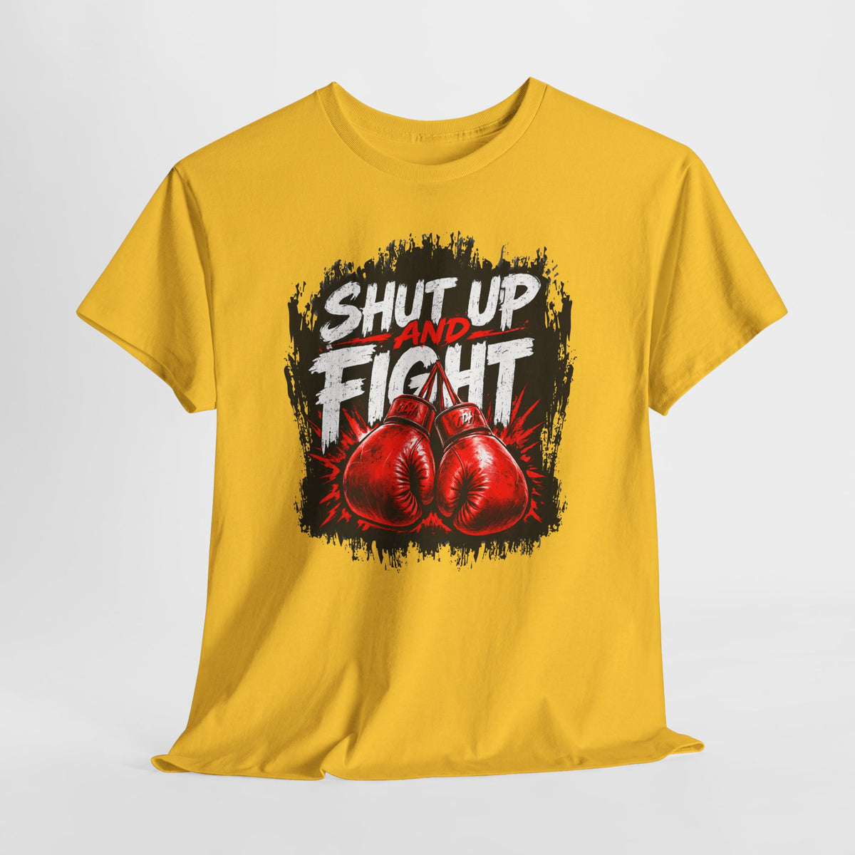 Fight-Ready Boxing Tee – "Shut Up and Fight" MMA Combat Fighting Sport