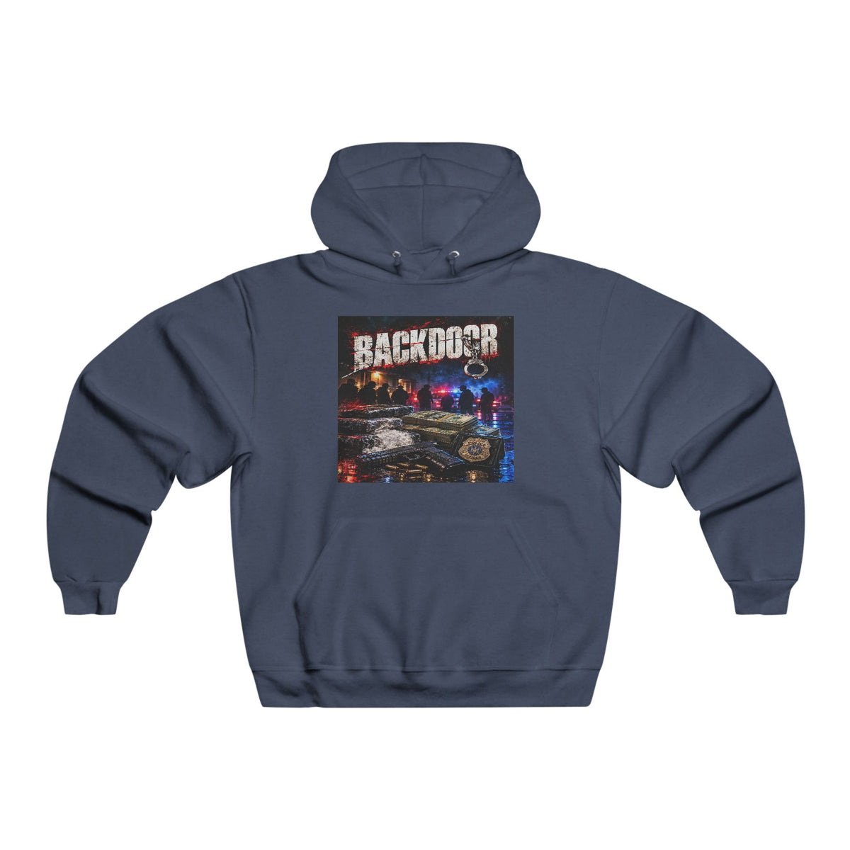 Backdoor Movie Police Scene Graphic Hoodie —Spyroking Itsdjlee