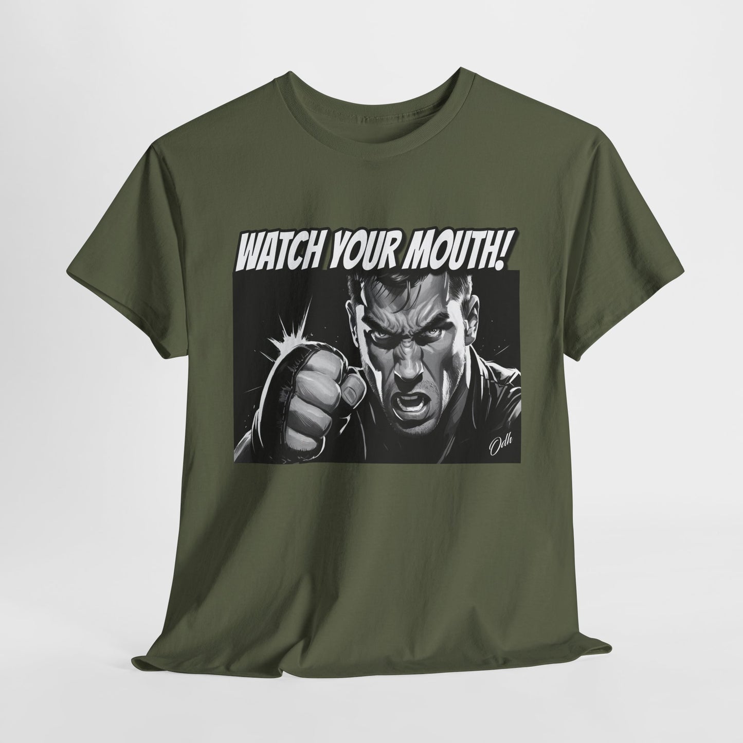 Mens Watch Your Mouth Shirt Funny Quote Shirt, Shut Up Tee, Humor Novelty